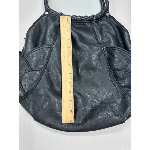 Lucky Brand womens leather boho handbag black boho should bag - Picture 5 of 9